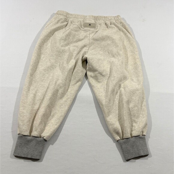 Adidas Stella McCartney Pants Womens Gray Fleece Crop Sweatpants Gym Casual Sz S - Picture 9 of 10